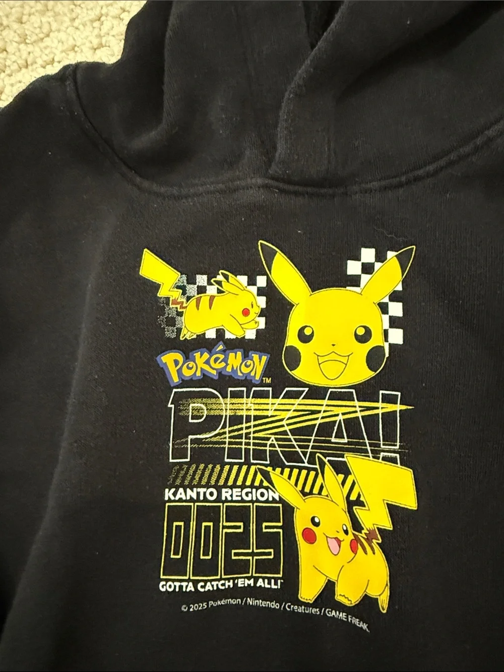 Bundle of 3 Kid’s Hoodies-Pokemon, Mario, Spider-Man